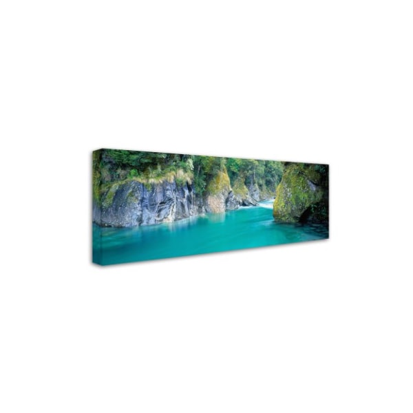 David Evans 'Blue Pools-NZ' Canvas Art,6x19